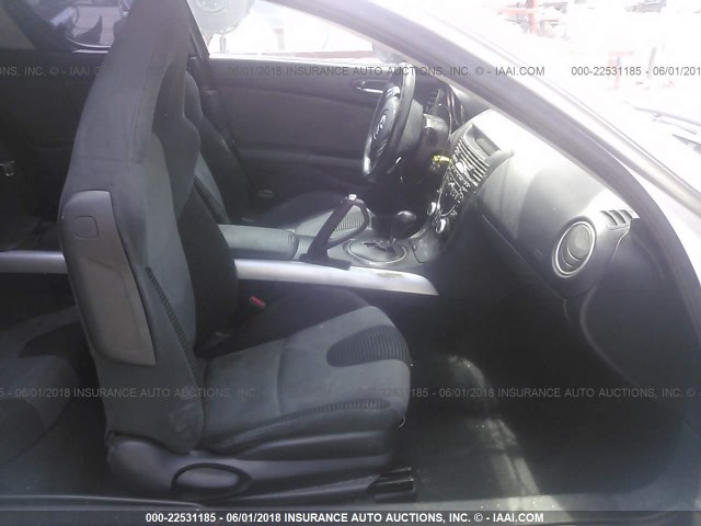 JM1FE17N750144705 - 2005 MAZDA RX8 SILVER photo 5