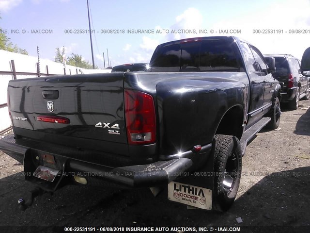 3D7MS48C25G824558 - 2005 DODGE RAM 3500 ST/SLT BLACK photo 4