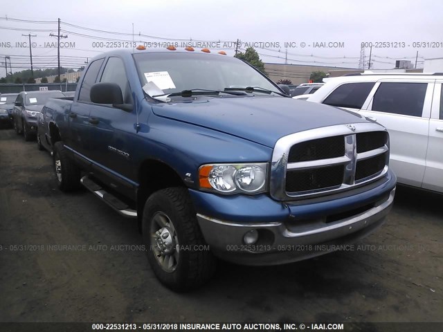 3D7KU28CX4G202665 - 2004 DODGE RAM 2500 ST/SLT BLUE photo 1