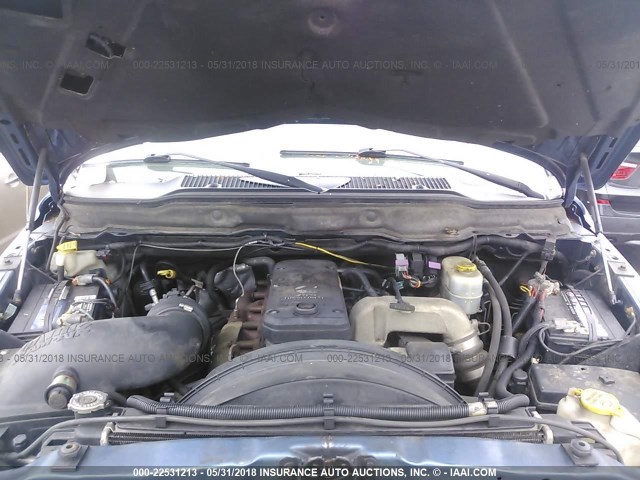 3D7KU28CX4G202665 - 2004 DODGE RAM 2500 ST/SLT 蓝色 照片 10