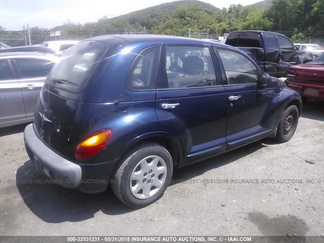 3C4FY48B52T258116 - 2002 CHRYSLER PT CRUISER CLASSIC BLUE photo 4