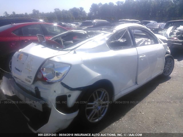 JTKDE177X60112978 - 2006 TOYOTA SCION TC 白色 照片 4