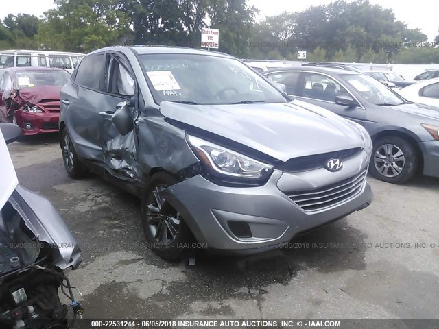 KM8JT3AF4FU105492 - 2015 HYUNDAI TUCSON GLS GRAY photo 1