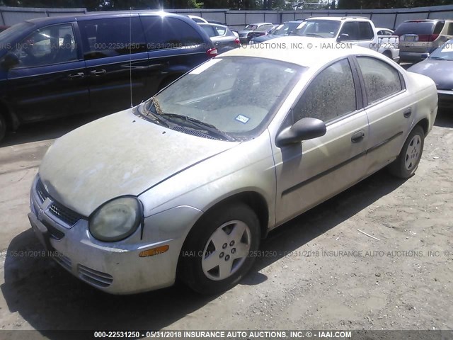 1B3ES26C64D529949 - 2004 DODGE NEON SE SILVER photo 2