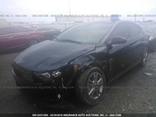 5NPD84LF5JH285865 - 2018 HYUNDAI ELANTRA SEL/VALUE/LIMITED BLACK photo 2