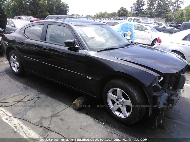 2B3CA3CV7AH124459 - 2010 DODGE CHARGER SXT BLACK photo 1