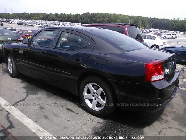 2B3CA3CV7AH124459 - 2010 DODGE CHARGER SXT BLACK photo 3