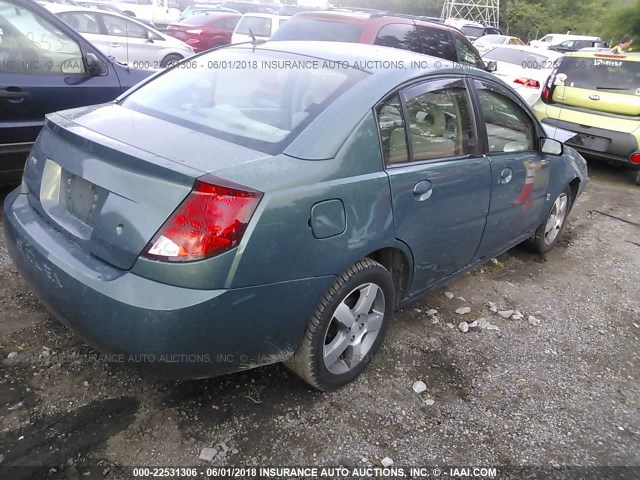 1G8AL58F86Z161650 - 2006 SATURN ION LEVEL 3 GREEN photo 4