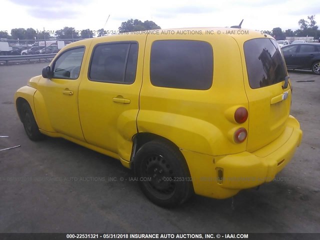 3GNBAADBXAS626647 - 2010 CHEVROLET HHR LS YELLOW photo 3