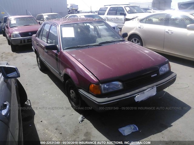 JM1BF2223K0384425 - 1989 MAZDA 323 RED photo 1