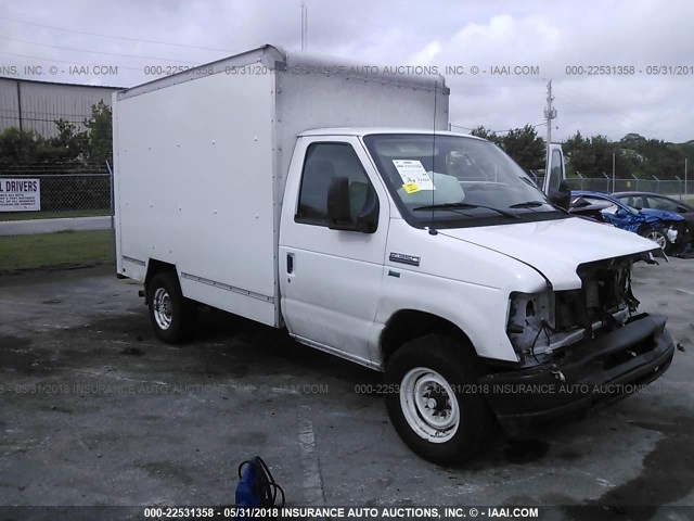 1FDWE3FL5BDA88243 - 2011 FORD ECONOLINE E350 SUPER DUTY CTWAY VAN WHITE photo 1