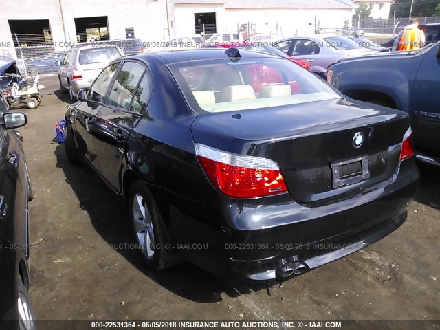 WBANF33516CS36657 - 2006 BMW 525 XI BLACK photo 3