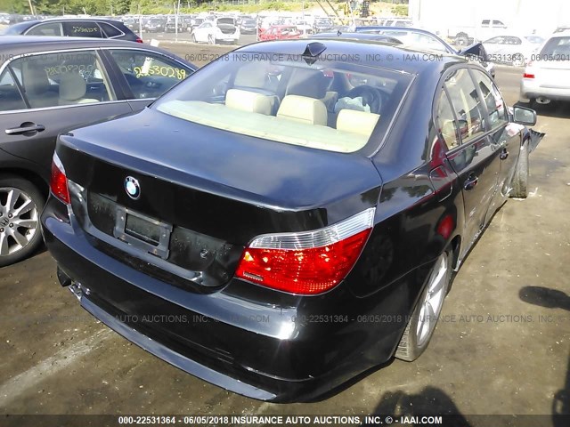 WBANF33516CS36657 - 2006 BMW 525 XI BLACK photo 4
