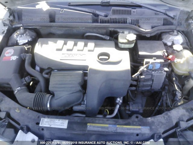 1G8AJ55FX7Z118911 - 2007 SATURN ION LEVEL 2 WHITE photo 10