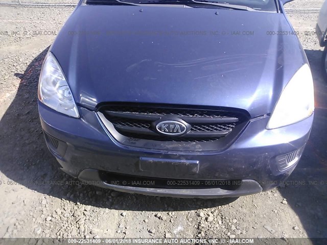 KNAFG525877071814 - 2007 KIA RONDO LX/EX BLUE photo 6