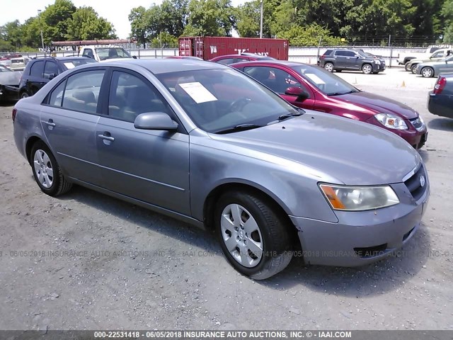 5NPET46C37H287160 - 2007 HYUNDAI SONATA GLS SILVER photo 1