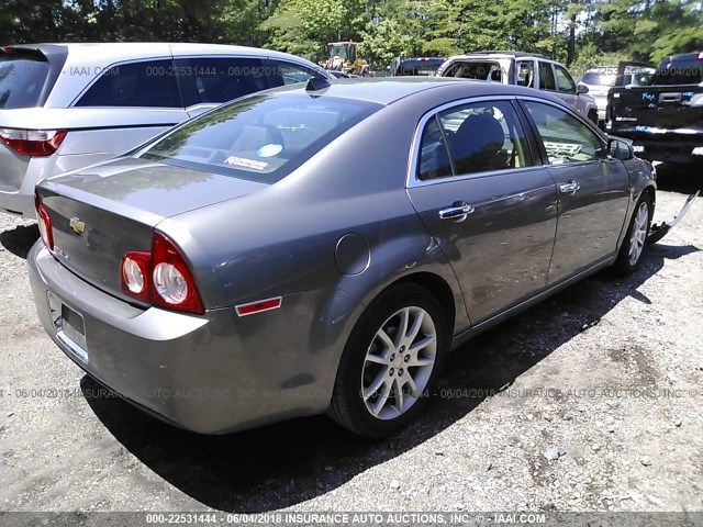 1G1ZE5E05CF180763 - 2012 CHEVROLET MALIBU LTZ 棕色 照片 4