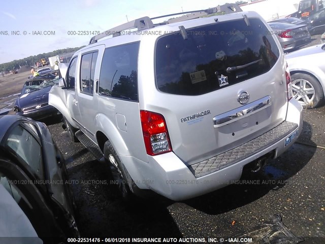 5N1AR18B38C639694 - 2008 NISSAN PATHFINDER S/LE/SE SILVER photo 3