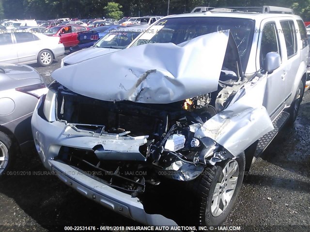 5N1AR18B38C639694 - 2008 NISSAN PATHFINDER S/LE/SE SILVER photo 6