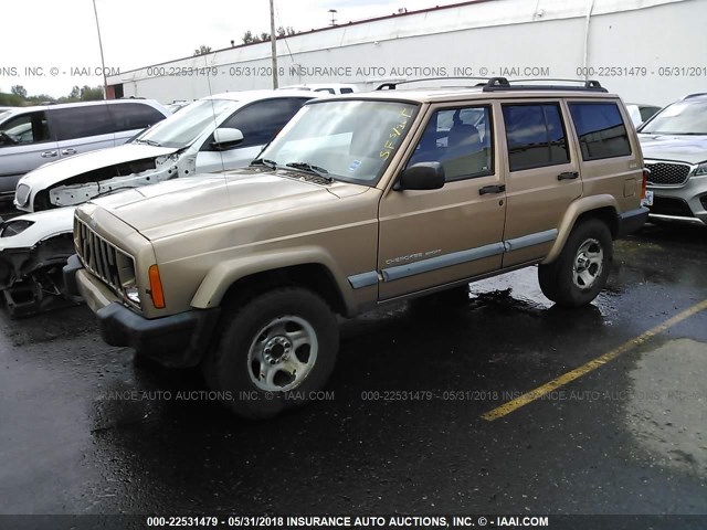 1J4FF68S8XL513906 - 1999 JEEP CHEROKEE SPORT/CLASSIC თაფლისფერი ფოტო 2