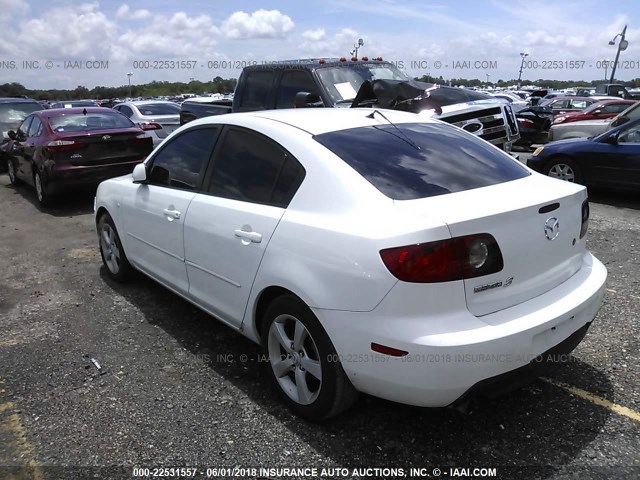 JM1BK12F161507440 - 2006 MAZDA 3 I WHITE photo 3