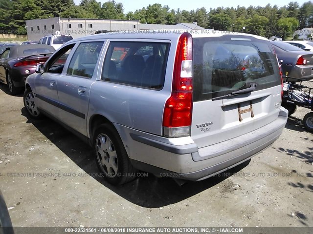 YV1SW53D211009808 - 2001 VOLVO V70 T5 TURBO GRAY photo 3