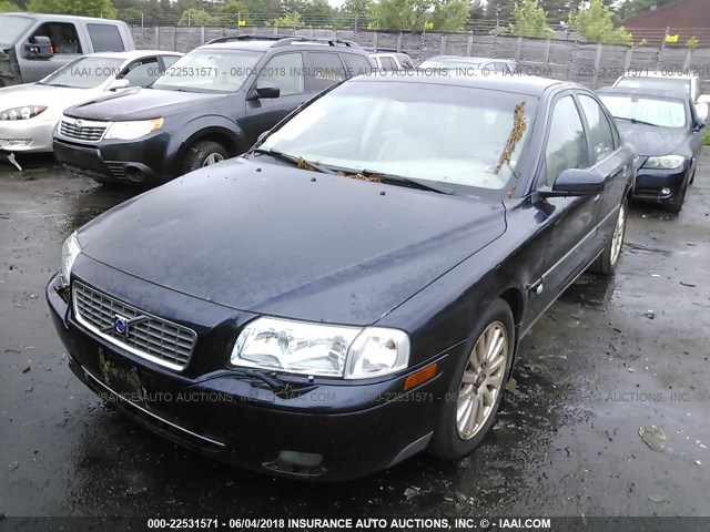 YV1TH592861426961 - 2006 VOLVO S80 2.5T BLUE photo 2