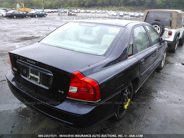 YV1TH592861426961 - 2006 VOLVO S80 2.5T BLUE photo 4