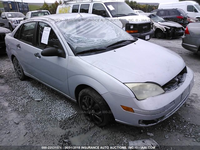 1FAFP34N57W340433 - 2007 FORD FOCUS ZX4/S/SE/SES SILVER photo 1