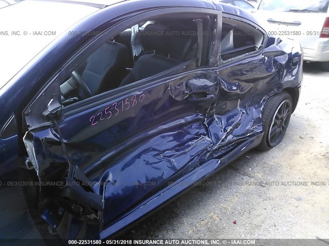 JTKDE177770208536 - 2007 TOYOTA SCION TC 蓝色 照片 6