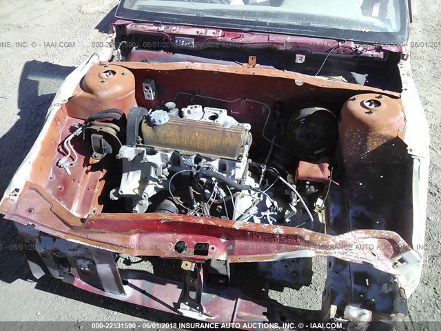 3B3XP45K7MT599193 - 1991 DODGE SHADOW RED photo 10