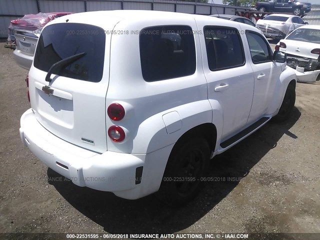 3GNBAADB1AS534102 - 2010 CHEVROLET HHR LS WHITE photo 4