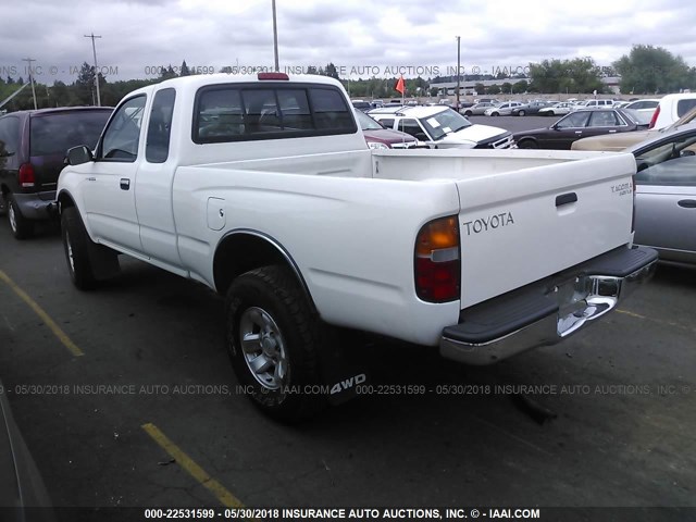 4TAWN72N7XZ433863 - 1999 TOYOTA TACOMA XTRACAB WHITE photo 3