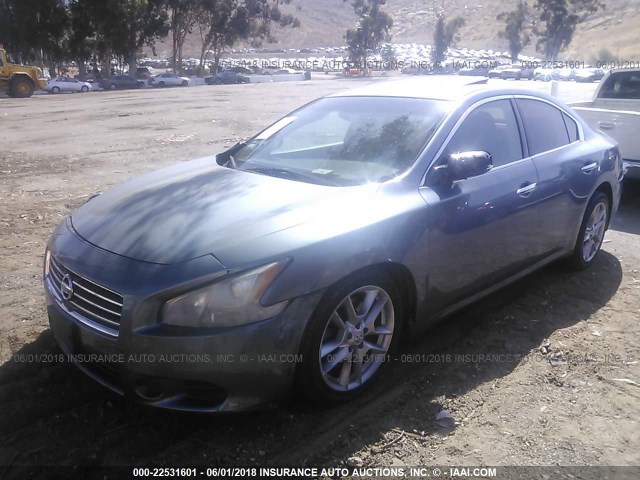 1N4AA5AP2BC821912 - 2011 NISSAN MAXIMA S/SV GRAY photo 2