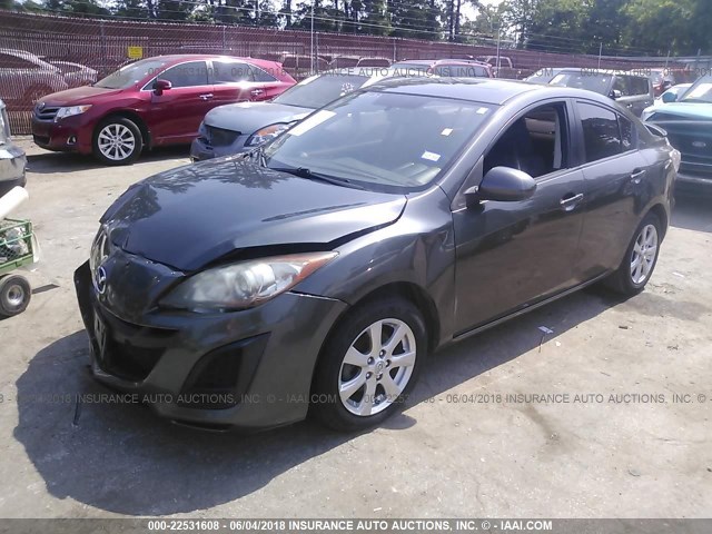 JM1BL1VF0B1356660 - 2011 MAZDA 3 I GRAY photo 2