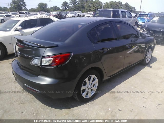 JM1BL1VF0B1356660 - 2011 MAZDA 3 I GRAY photo 4