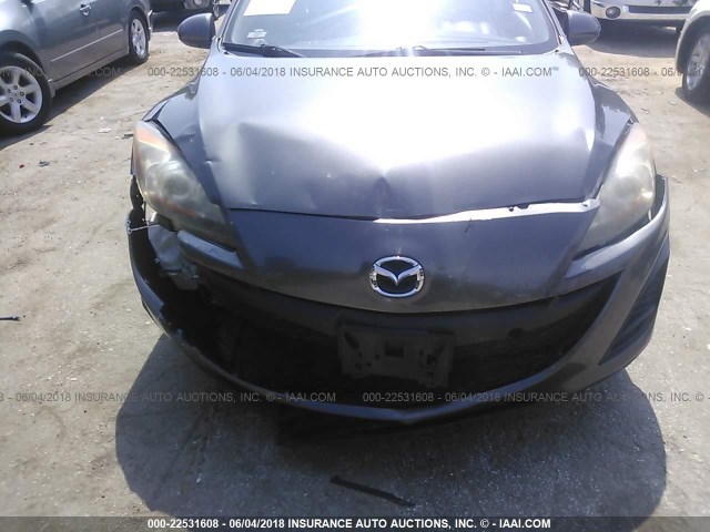 JM1BL1VF0B1356660 - 2011 MAZDA 3 I GRAY photo 6
