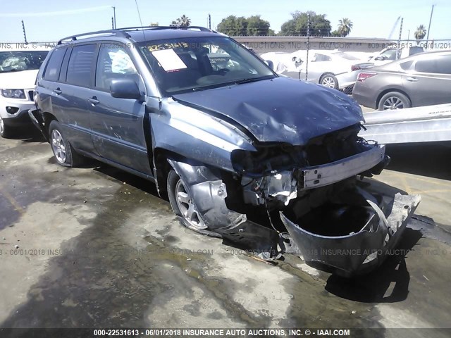 JTEDP21A950053122 - 2005 TOYOTA HIGHLANDER LIMITED BLUE photo 1