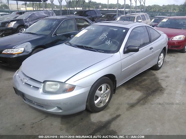 1G1JF12F747243420 - 2004 CHEVROLET CAVALIER LS SILVER photo 2