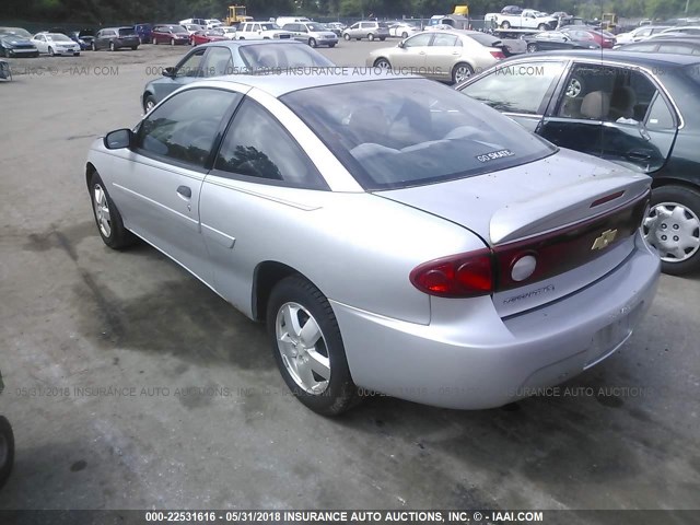 1G1JF12F747243420 - 2004 CHEVROLET CAVALIER LS SILVER photo 3