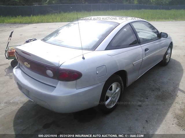 1G1JF12F747243420 - 2004 CHEVROLET CAVALIER LS SILVER photo 4