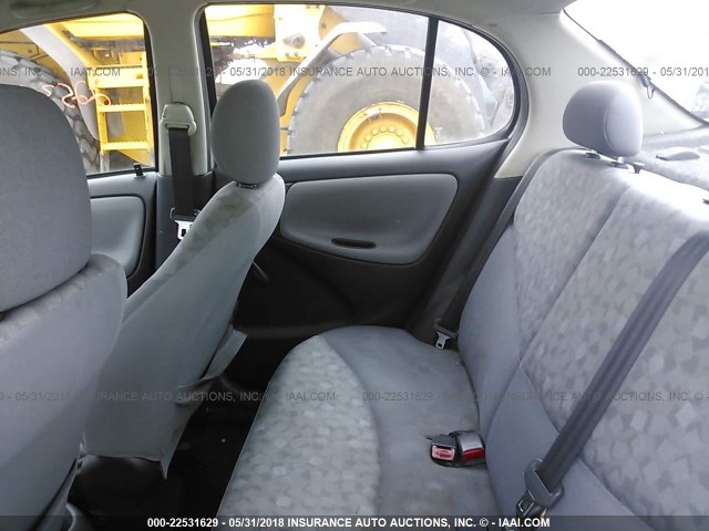 JTDBT123010124333 - 2001 TOYOTA ECHO SILVER photo 8