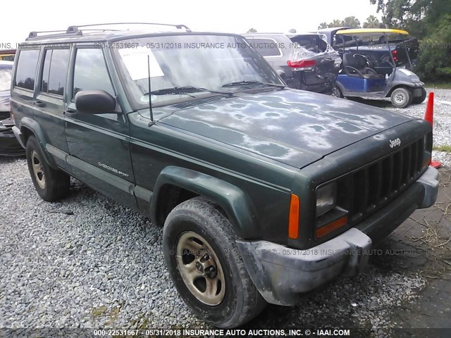 1J4FT48S11L526257 - 2001 JEEP CHEROKEE SPORT GREEN photo 1