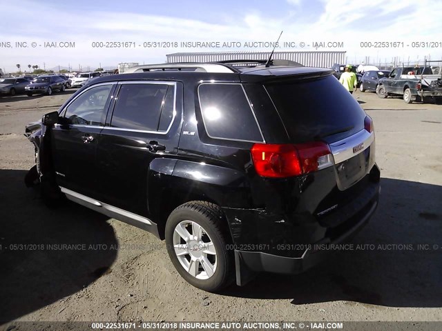 2GKALSEK5C6358258 - 2012 GMC TERRAIN SLE BLACK photo 3