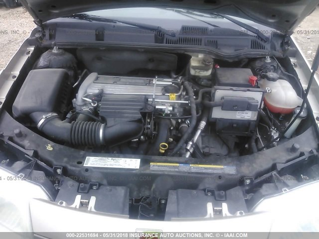 1G8AZ52F64Z140767 - 2004 SATURN ION LEVEL 2 Qızıl foto 10