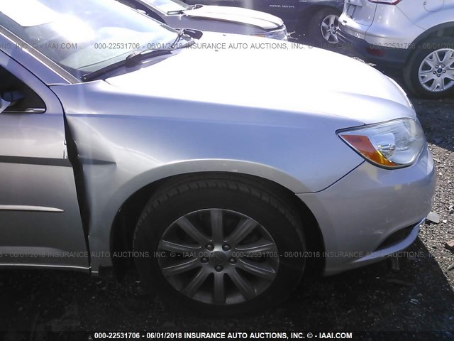 1C3BC1FG8BN568095 - 2011 CHRYSLER 200 TOURING SILVER photo 6