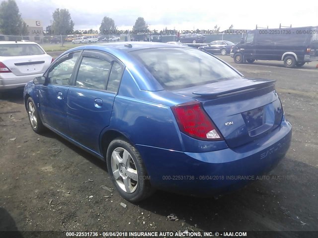 1G8AZ55F46Z105479 - 2006 SATURN ION LEVEL 2 BLUE photo 3