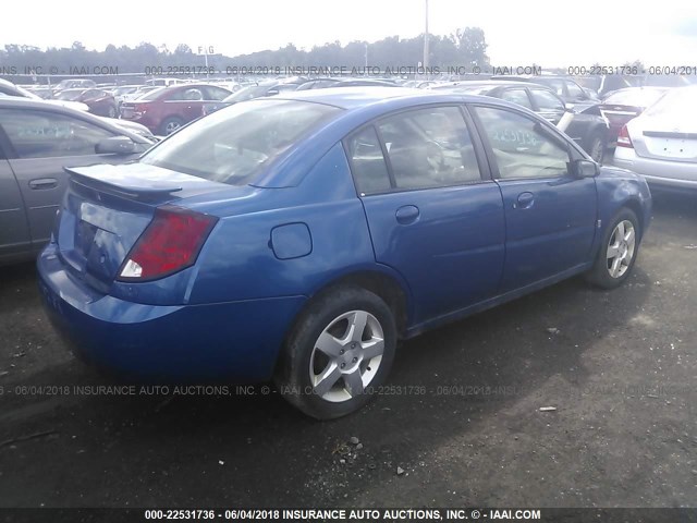 1G8AZ55F46Z105479 - 2006 SATURN ION LEVEL 2 BLUE photo 4