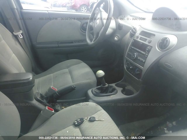 1G8AZ55F46Z105479 - 2006 SATURN ION LEVEL 2 BLUE photo 5