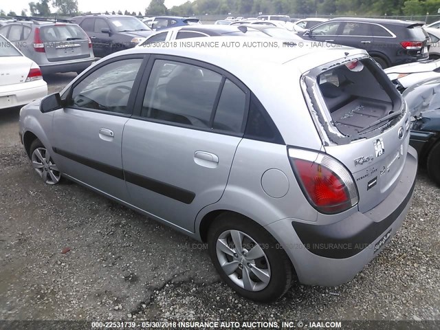 KNADE243996537590 - 2009 KIA RIO 5 SX SILVER photo 3